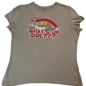 Looney Tunes Inspired 'What's Up Doc??" Size XXL, Grey, Red, White, Pink, Black